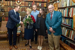 О посещении мемориального музея-квартиры В.С.Пикуля по случаю Дня Военно-Морского Флота России